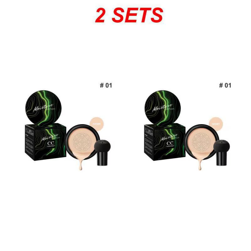 GlowVeil Mushroom Air Cushion CC Cream – Lightweight, Long-Lasting Moisture & Natural Brightening Coverage