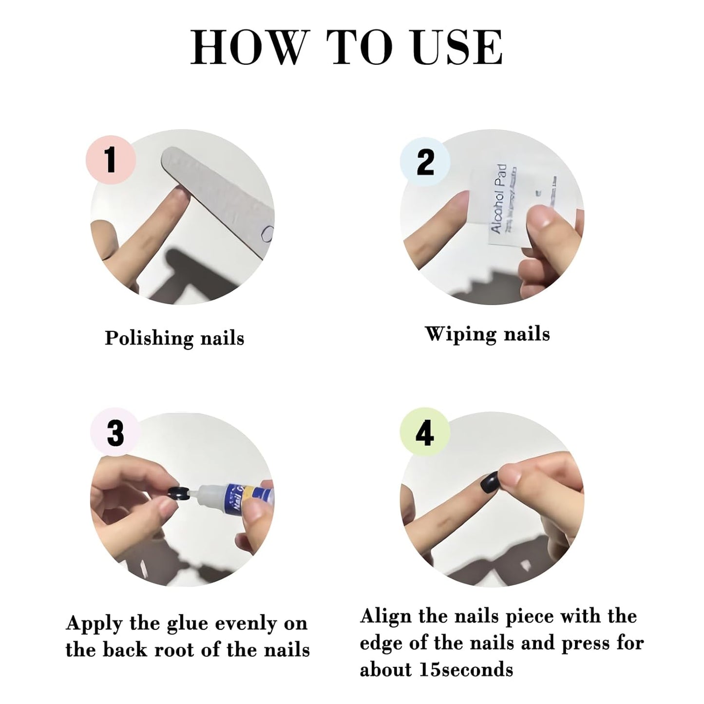 Press on Nails Long Square Fake Nails Purple Gradient Glossy False Nails Full Cover Glue on Nails with Butterfly Rhinestone Designs Artificial Gel Acrylic Squoval Nails Kit Stick on Nails