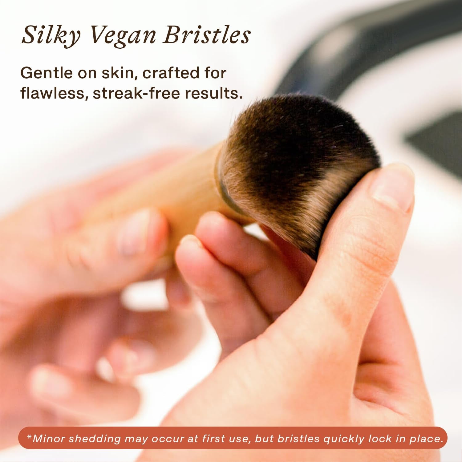 Bronzer Brush for Face - Kabuki Brush for Powder Foundation Powder Brush for Loose Powder - Liquid Foundation Brush for Face Makeup Brush - Foundation Blending Brush