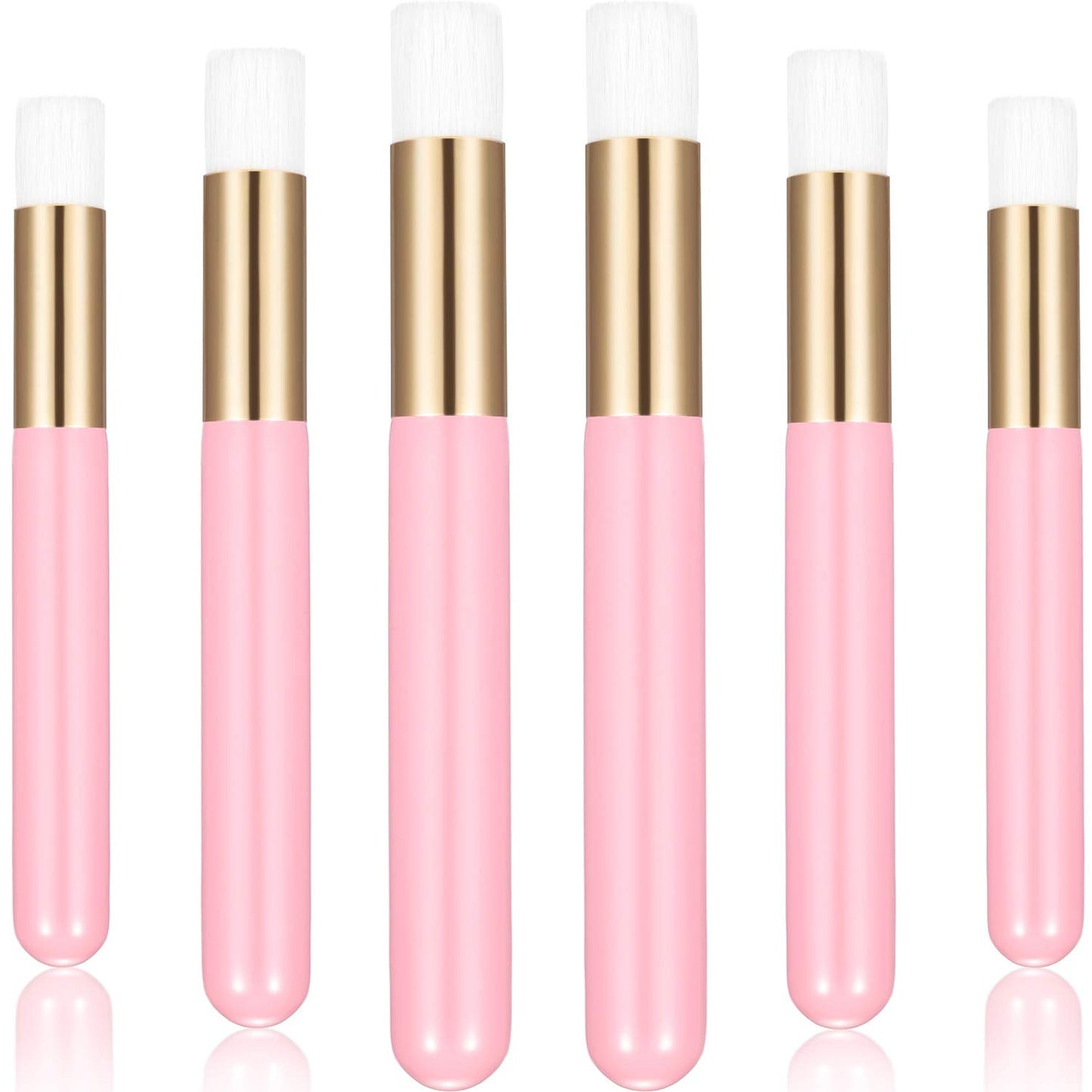 20 Pieces Lash Shampoo Brushes, Peel off Blackhead Brush Remover Tool, Nose Pore Deep Cleaning Brush, Facial Cleansing Brushes, Eyelash Extensions Blackhead Brush Washing Brush Lash Cleanser (Pink)