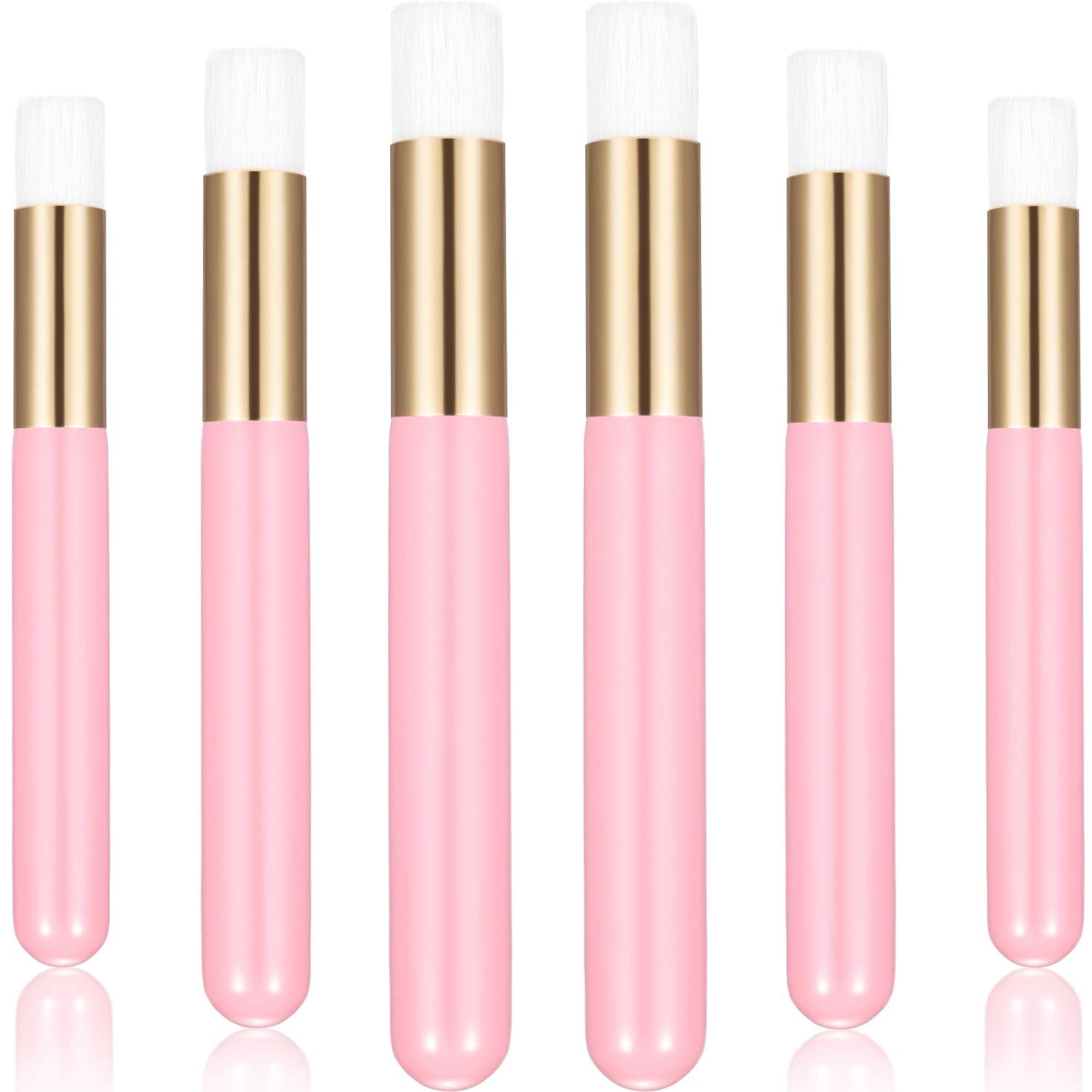 20 Pieces Lash Shampoo Brushes, Peel off Blackhead Brush Remover Tool, Nose Pore Deep Cleaning Brush, Facial Cleansing Brushes, Eyelash Extensions Blackhead Brush Washing Brush Lash Cleanser (Pink)